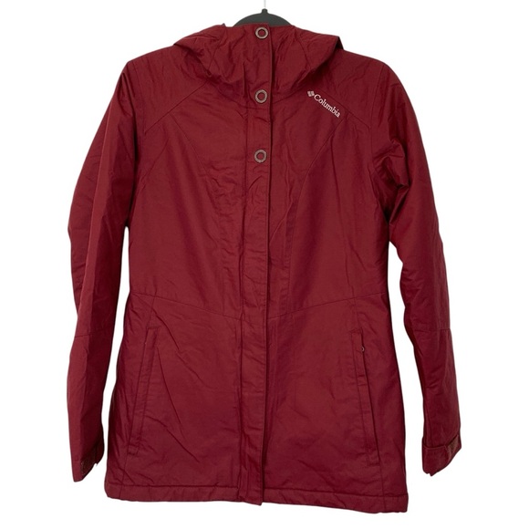 Columbia Jacket Coat Womens Small Red Omni-Tech Windstopper Insulated - Picture 1 of 9